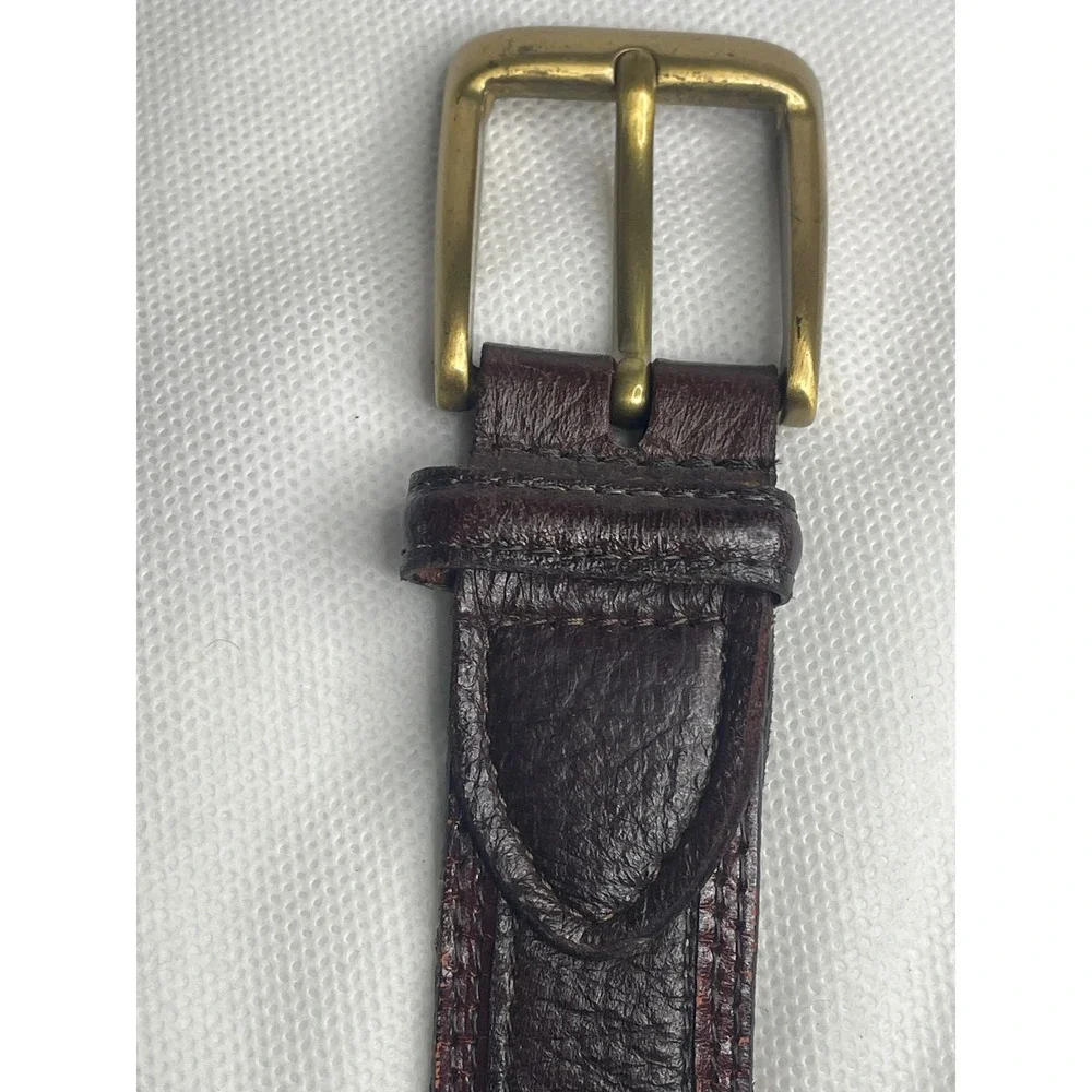 Johnston & Murphy Aniline Kipskin Shoulders Belt Handcrafted Size 32 (30